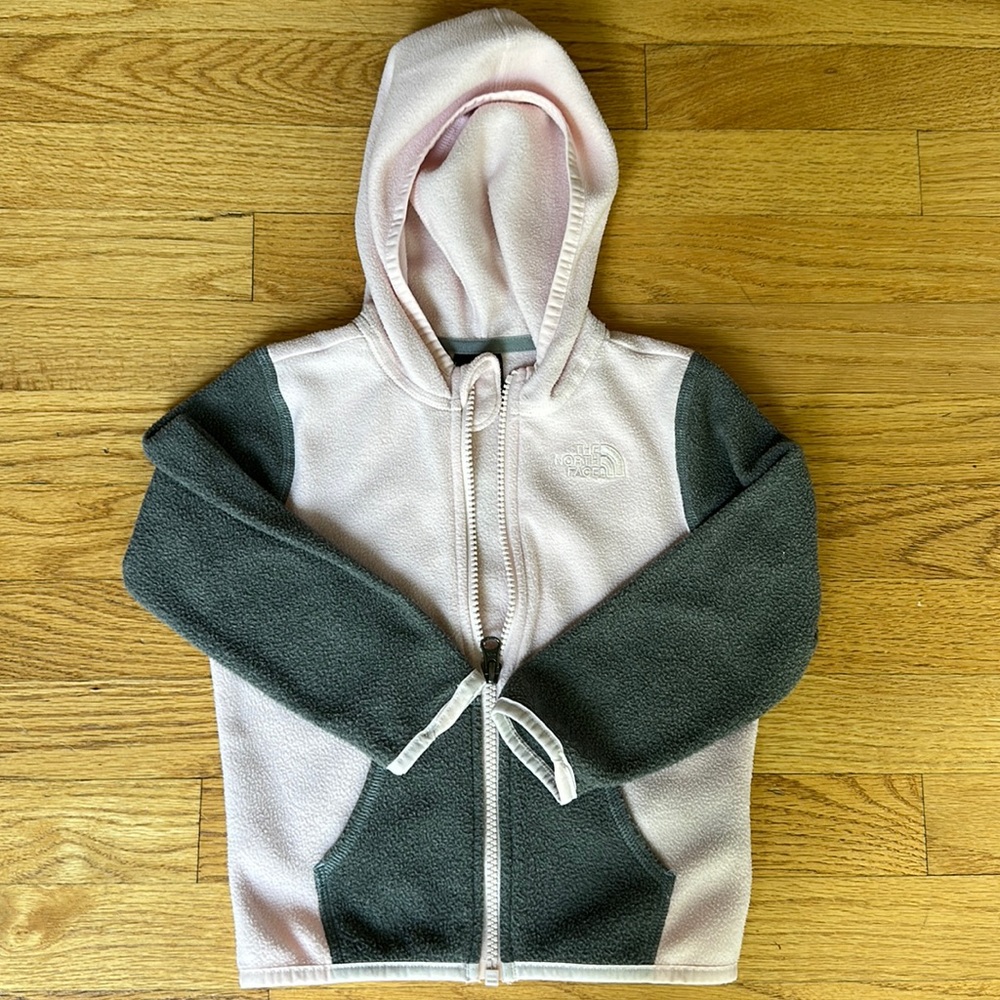 The North Face infant girls Glacier full-zip fleece hoodie